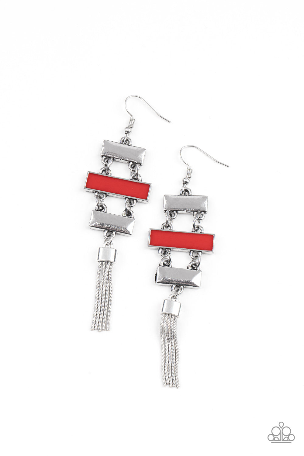 Mind, Body, and SEOUL - red - Paparazzi earrings