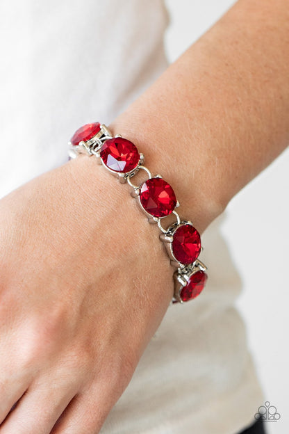 Mind Your Manners-red-Paparazzi bracelet