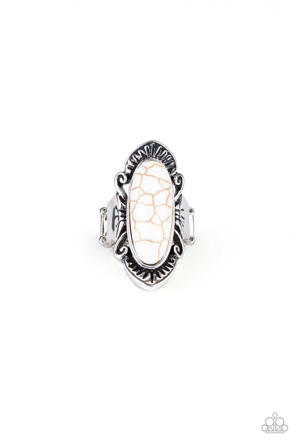 Mineral-Monger - white - Paparazzi ring