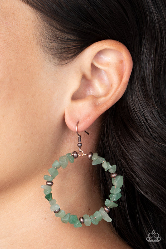 Mineral Mantra - green - Paparazzi earrings