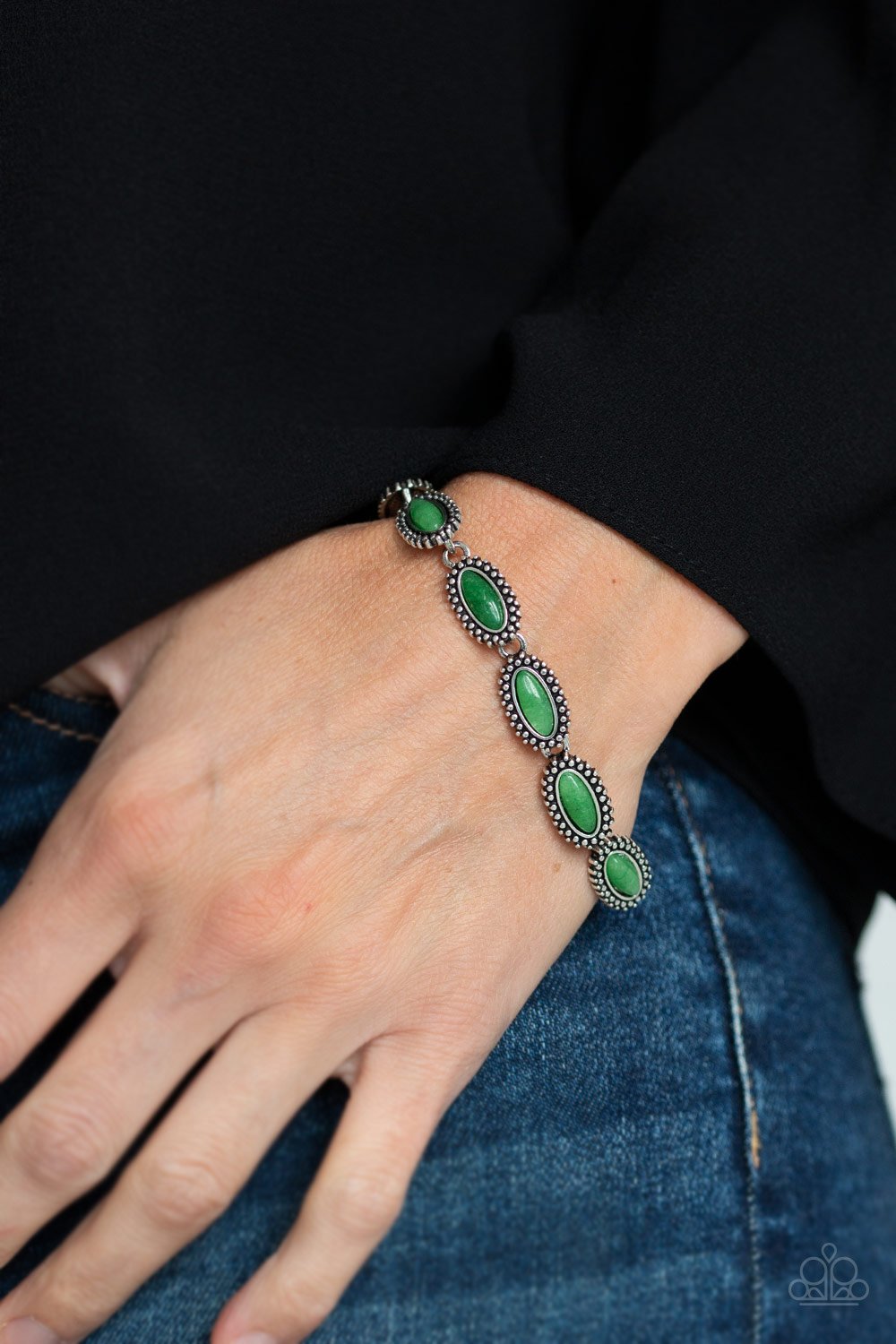 Mineral Magic-green-Paparazzi bracelet