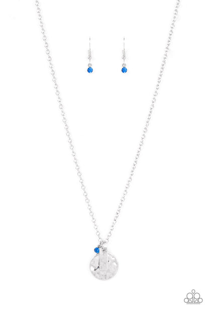 Minimal EFFORTLESS - blue - Paparazzi necklace