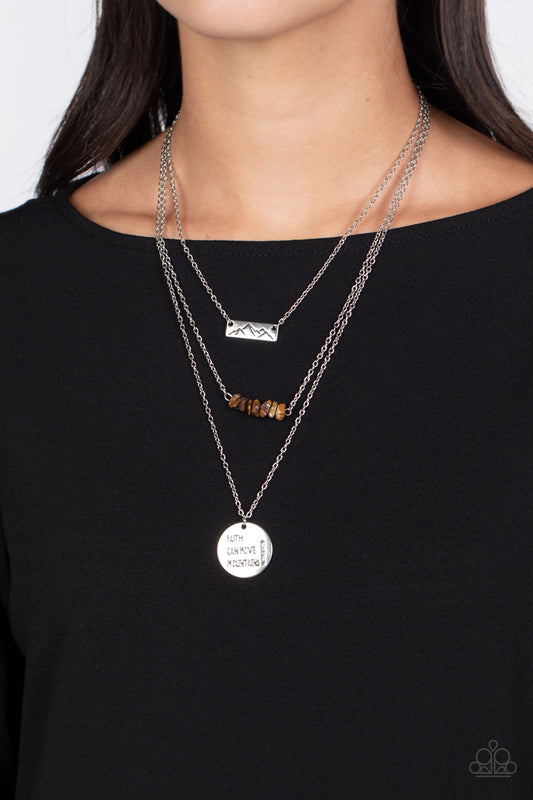 Miracle Mountains - brown - Paparazzi necklace