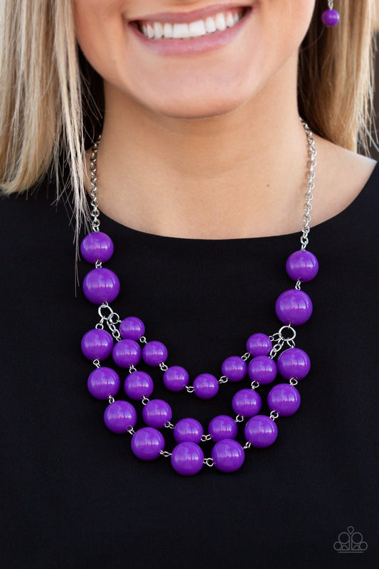 Miss Pop-YOU-larity-purple-Paparazzi necklace