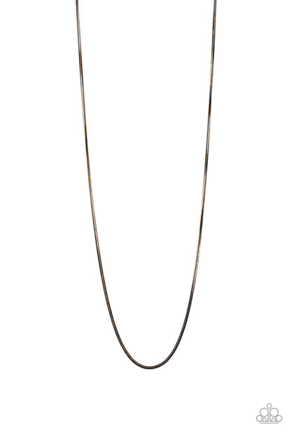Mixed Mayhem - gold - Paparazzi mens necklace