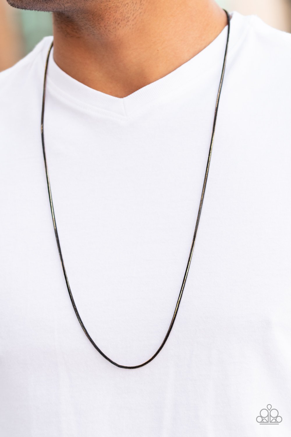 Mixed Mayhem-gold-Paparazzi mens necklace