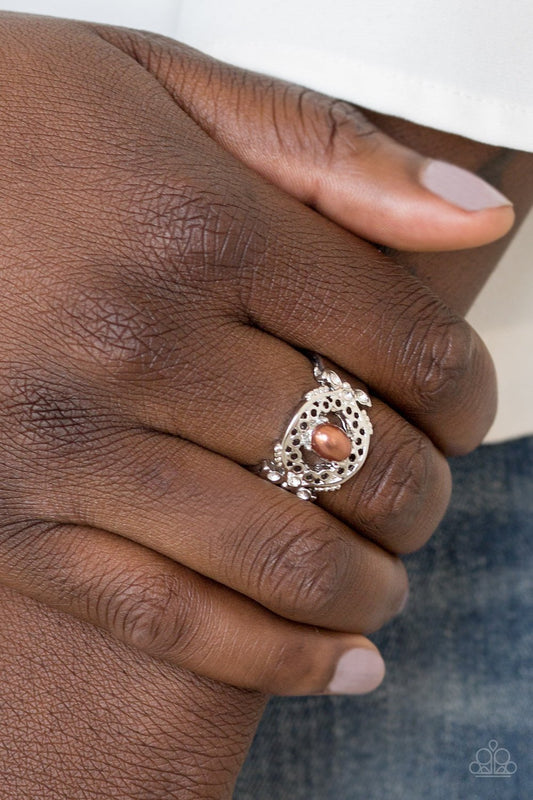 Mod Modest - brown - Paparazzi ring