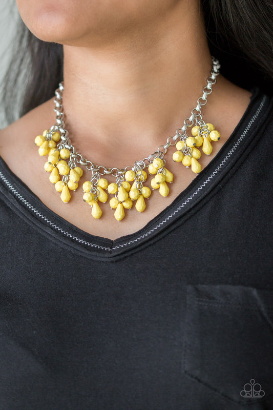 Modern Macarena - yellow - Paparazzi necklace