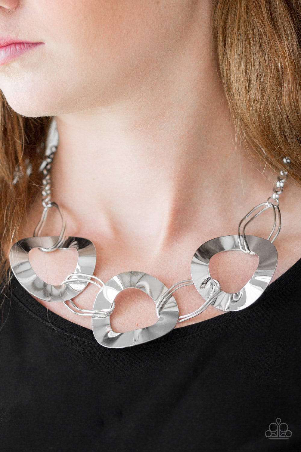 Modern Mechanics - silver - Paparazzi necklace