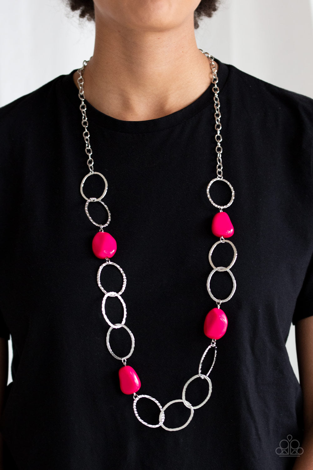 Modern Day Malibu - pink - Paparazzi necklace