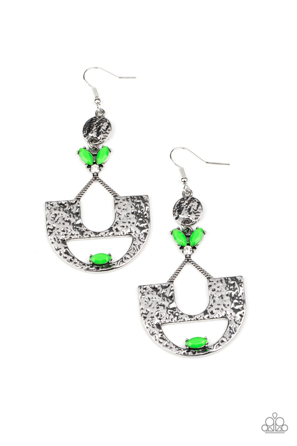Modern Day Mecca - green - Paparazzi earrings