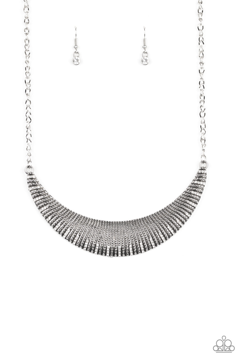 Modern Day Moonshine - white - Paparazzi necklace