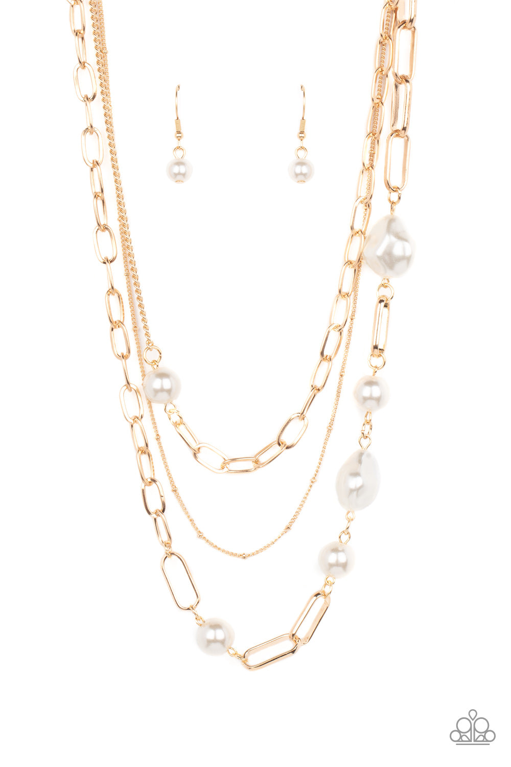 Modern Innovation - gold - Paparazzi necklace