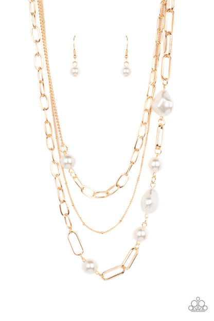 Modern Innovation - gold - Paparazzi necklace