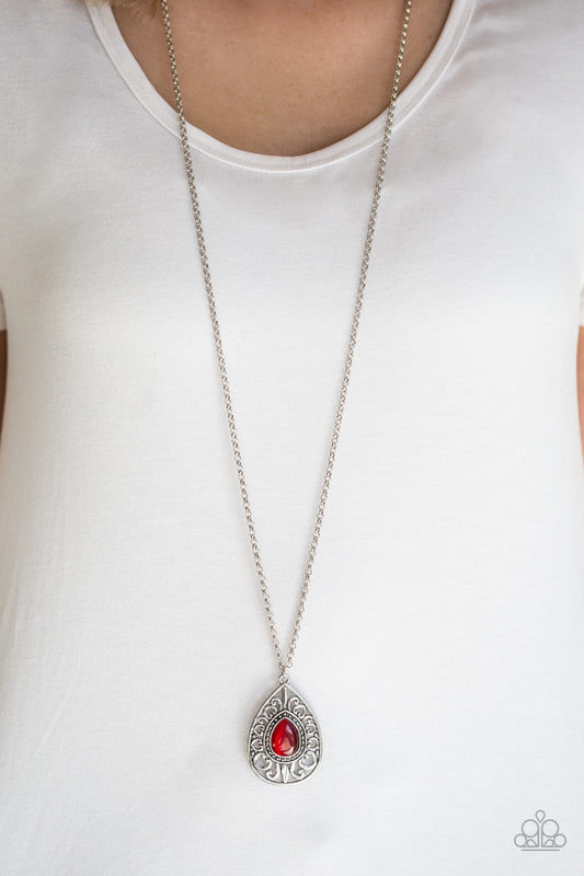 Modern Majesty - red - Paparazzi necklace