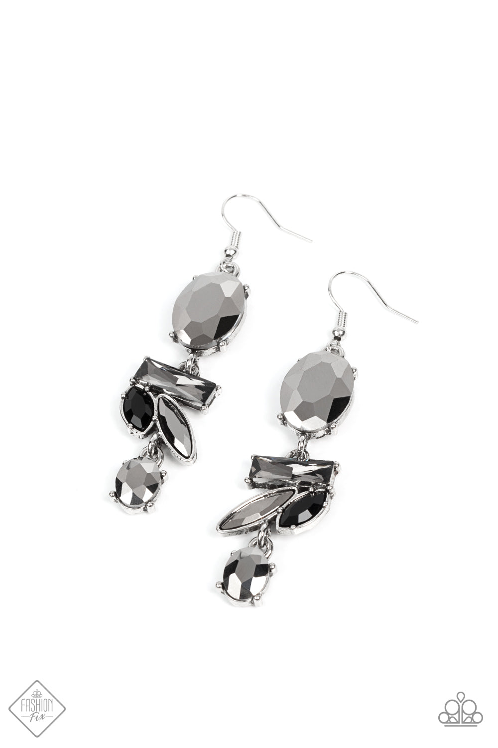 Modern Makeover - silver - Paparazzi earrings