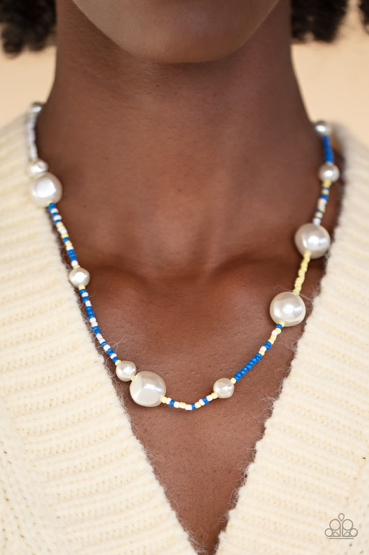 Modern Marina - blue - Paparazzi necklace