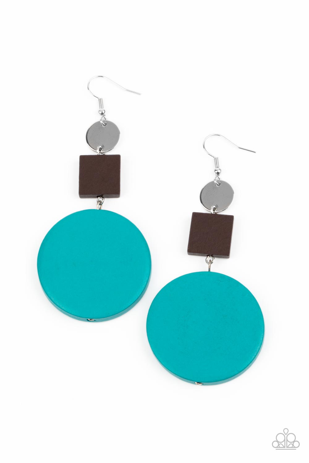 Modern Materials - blue - Paparazzi earrings