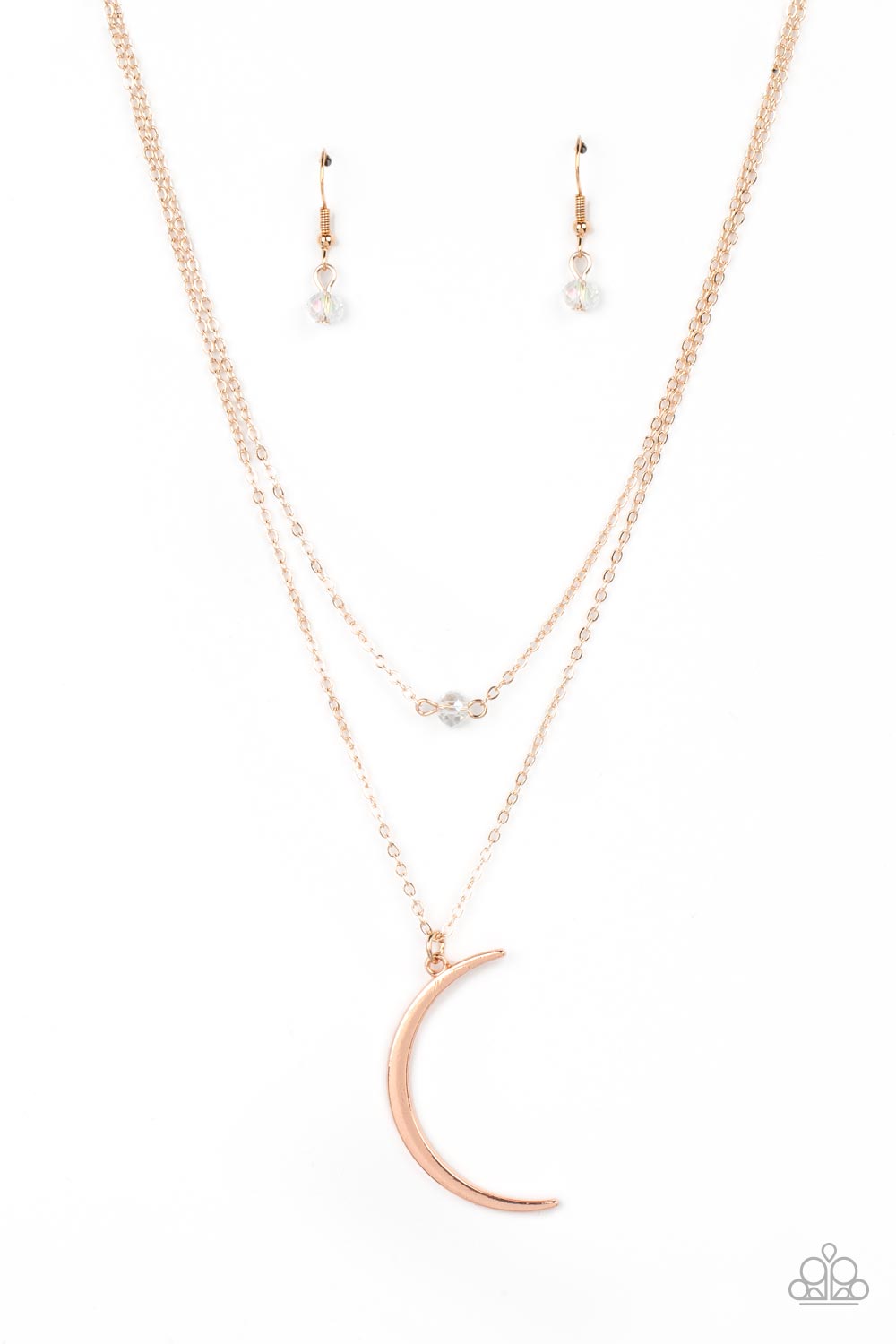 Modern Moonbeam - rose gold - Paparazzi necklace