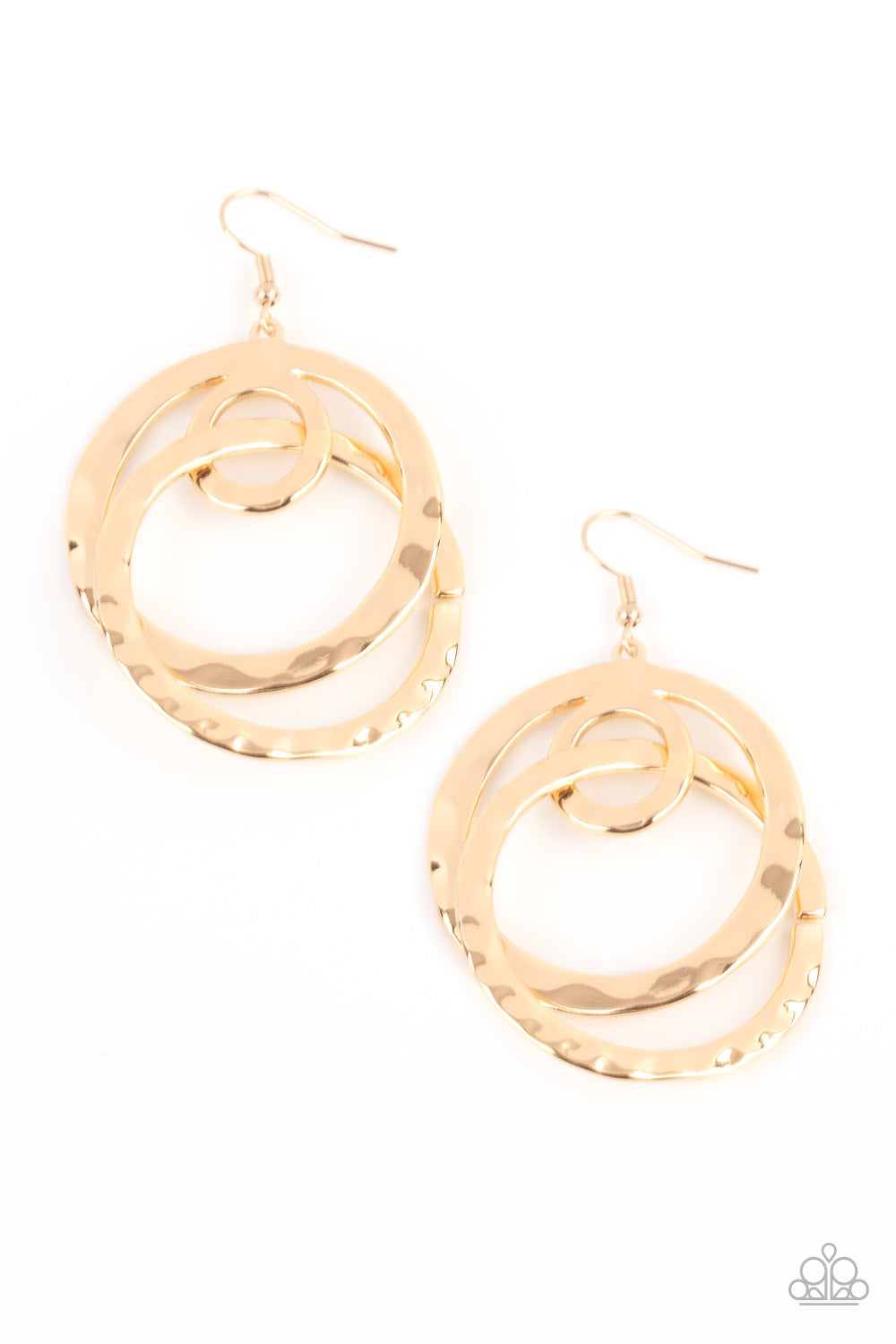 Modern Relic - gold - Paparazzi earrings