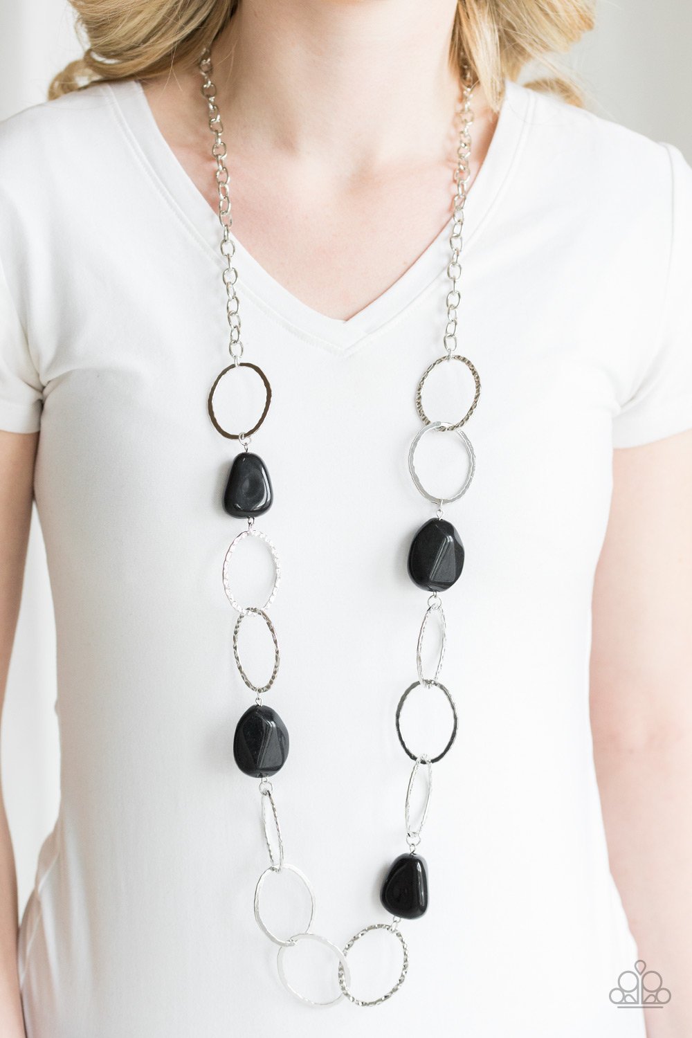 Modern Day Malibu-black-Paparazzi necklace