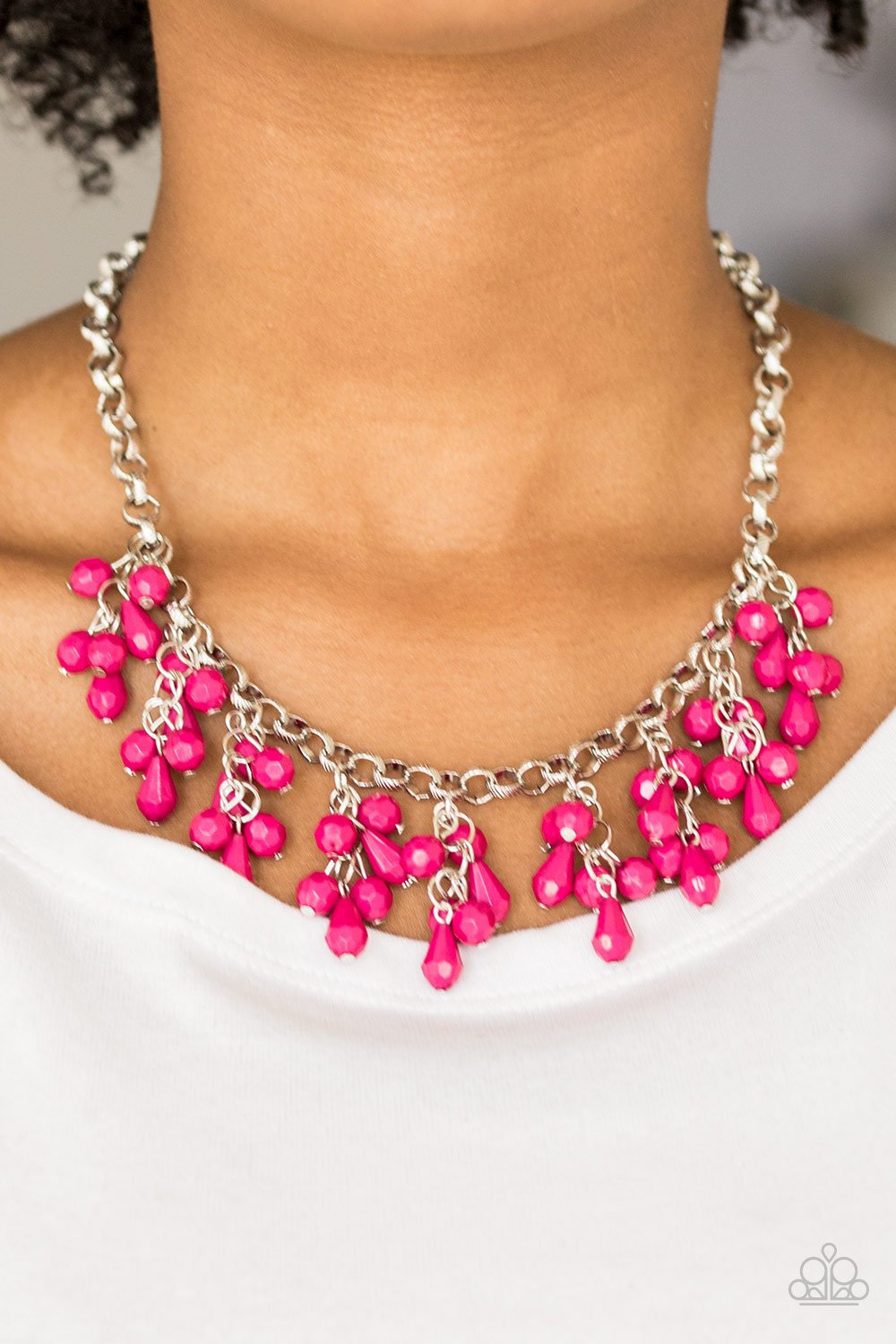 Modern Macarena - pink - Paparazzi necklace