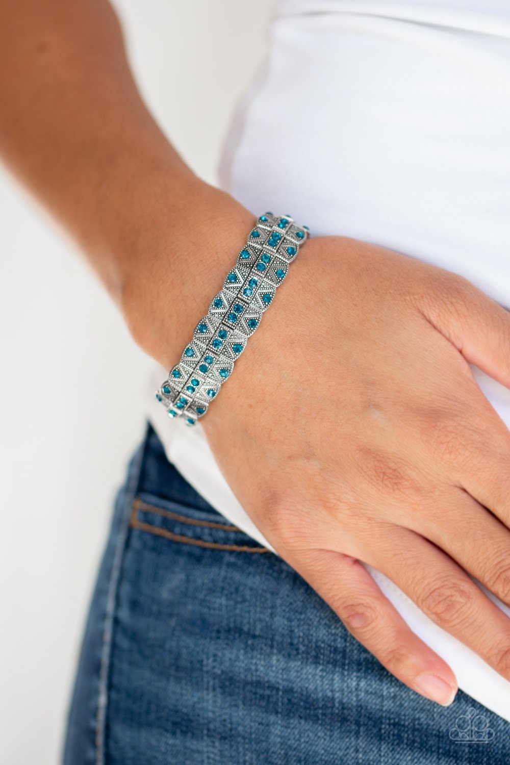 Modern Magnificence-blue-Paparazzi bracelet