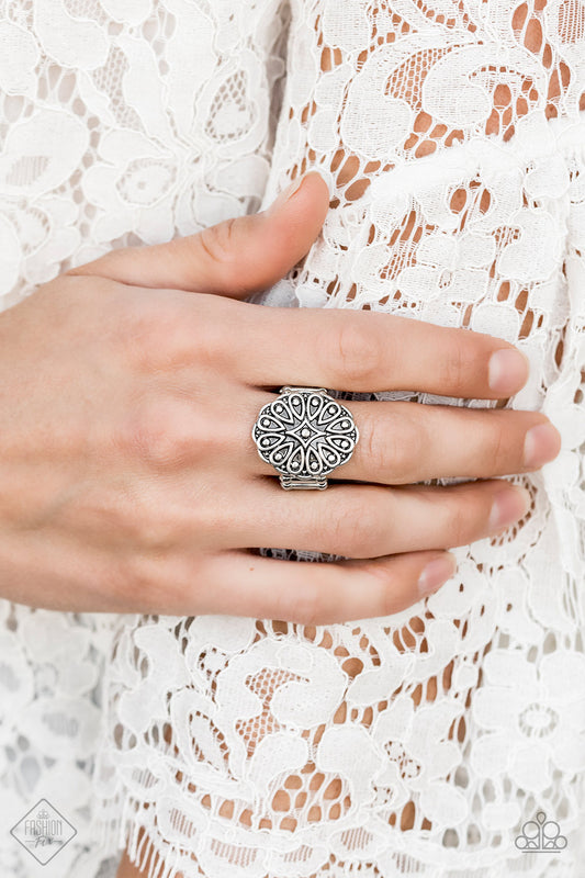 Modern Mandala - silver - Paparazzi ring