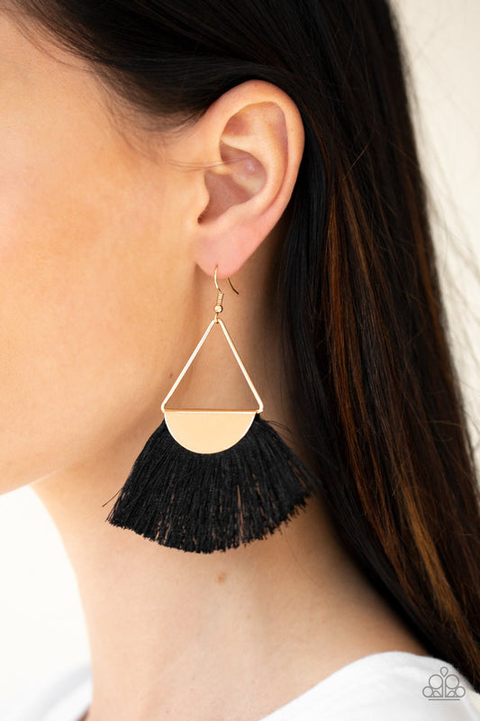 Modern Mayan - black - Paparazzi earrings