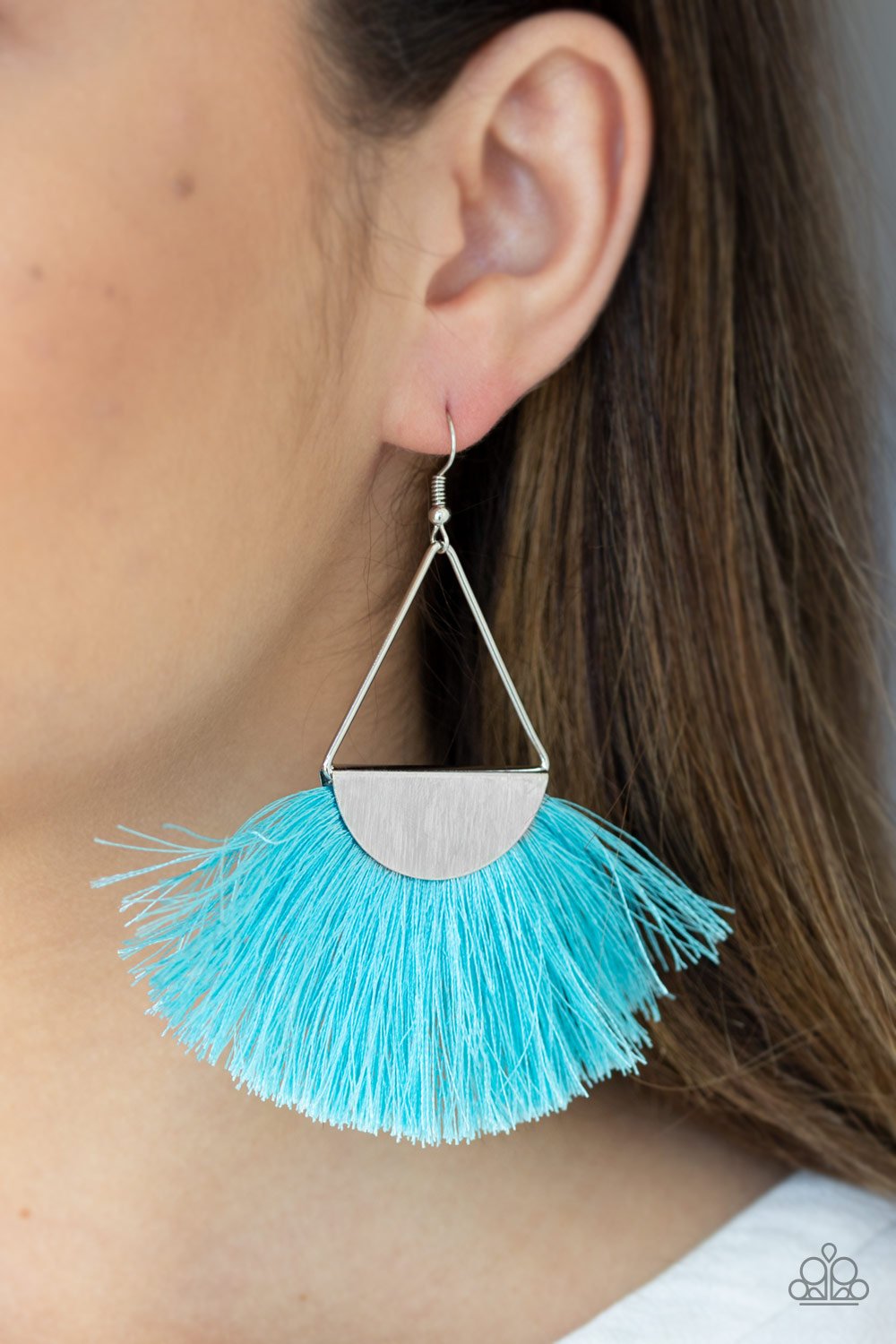 Modern Mayan - blue - Paparazzi earrings