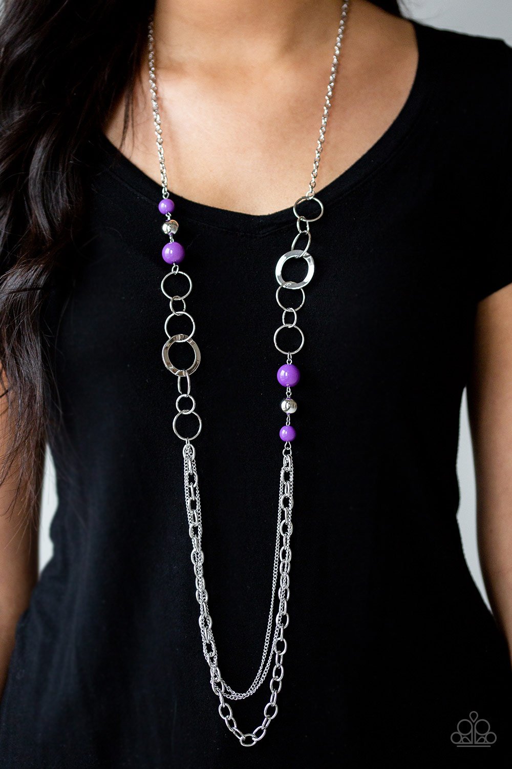 Modern Motley-purple-Paparazzi necklace