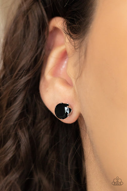 Modest Motivation - black - Paparazzi earrings