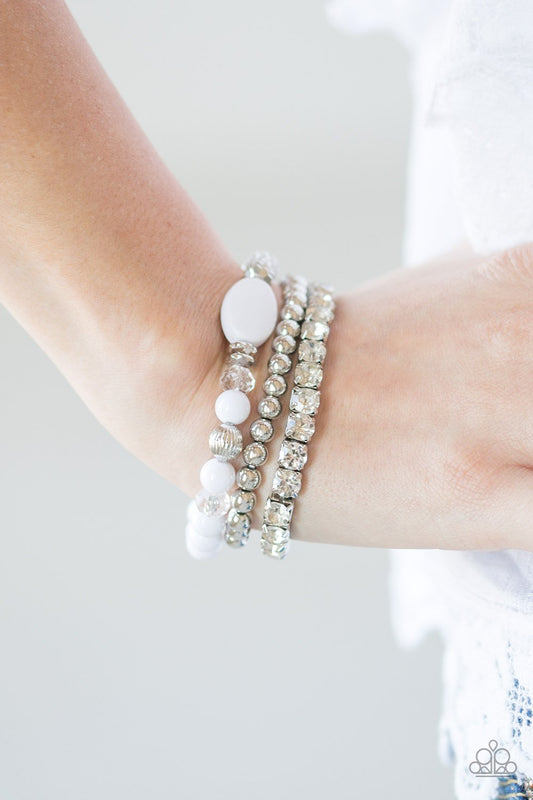 Modestly Madonna - white - Paparazzi bracelet