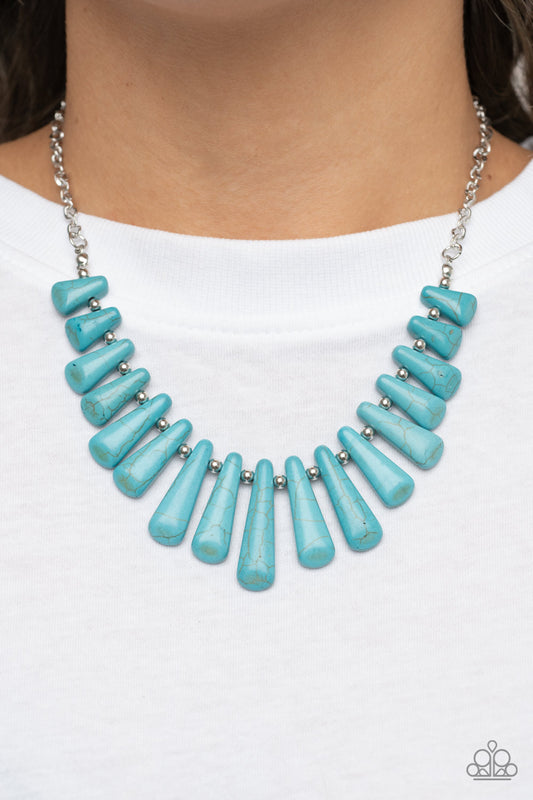 Mojave Empress - blue - Paparazzi necklace