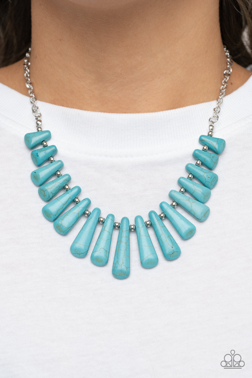 Mojave Empress - blue - Paparazzi necklace