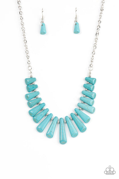 Mojave Empress - blue - Paparazzi necklace