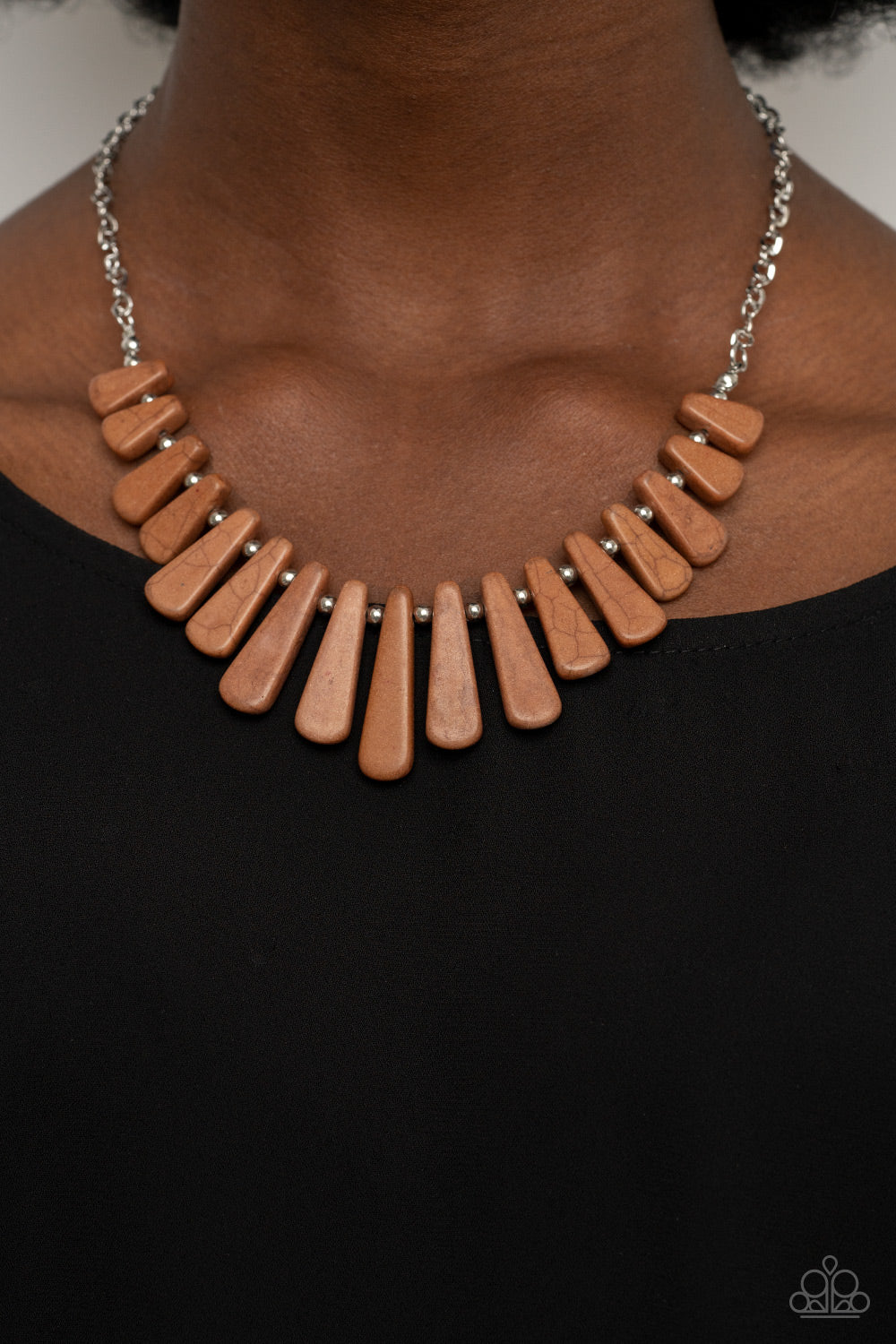 Mojave Empress - brown - Paparazzi necklace