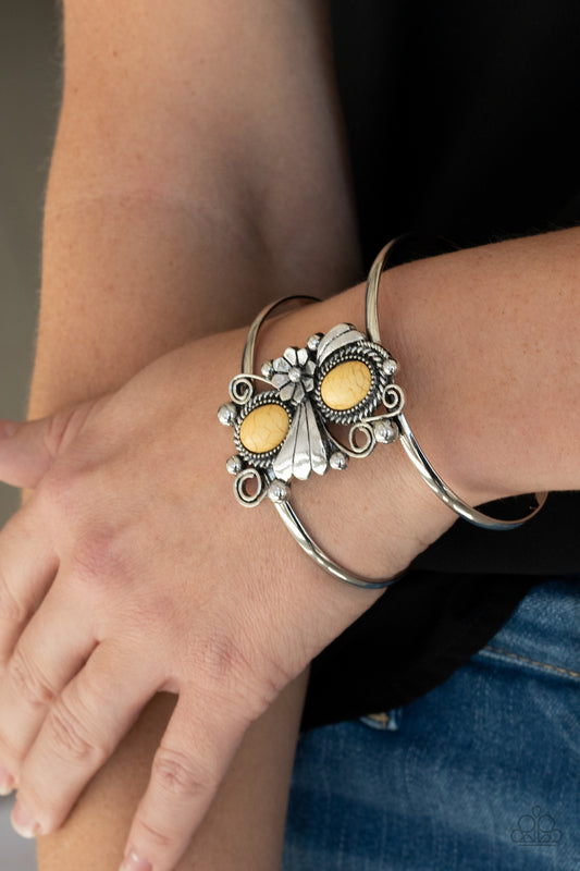 Mojave Flower Girl - yellow - Paparazzi bracelet