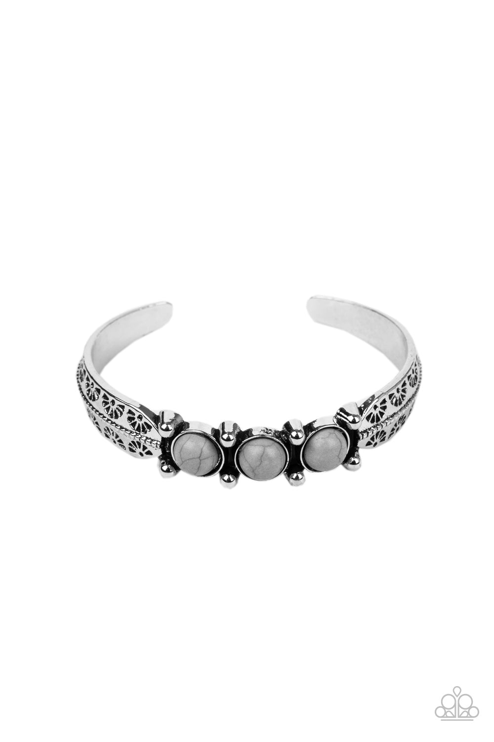 Mojave Glyphs - silver - Paparazzi bracelet