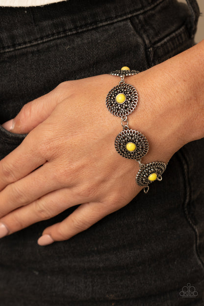 Mojave Mandalas - yellow - Paparazzi bracelet