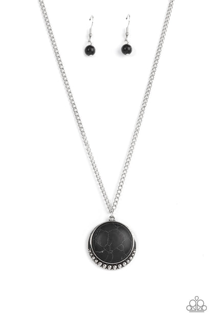 Mojave Moon - black - Paparazzi necklace