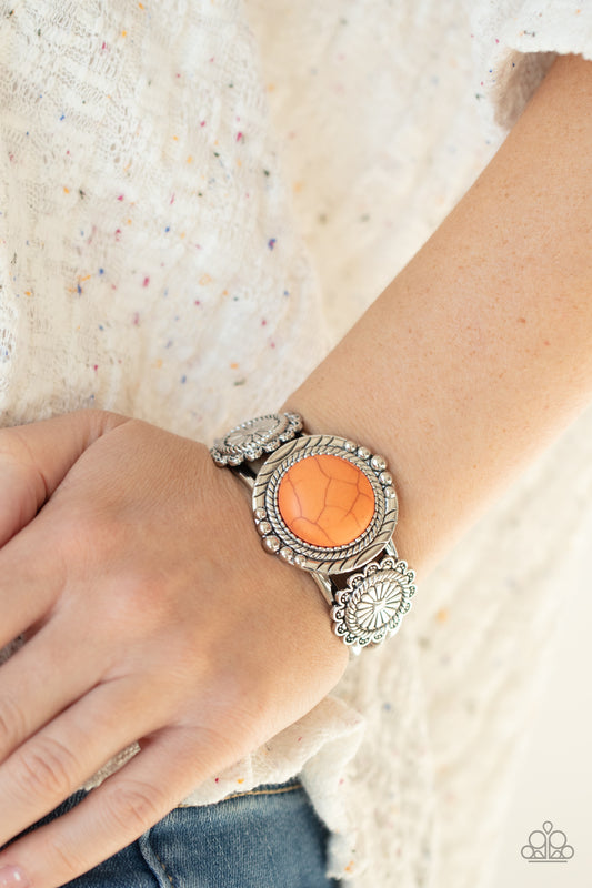 Mojave Motif - orange - Paparazzi bracelet