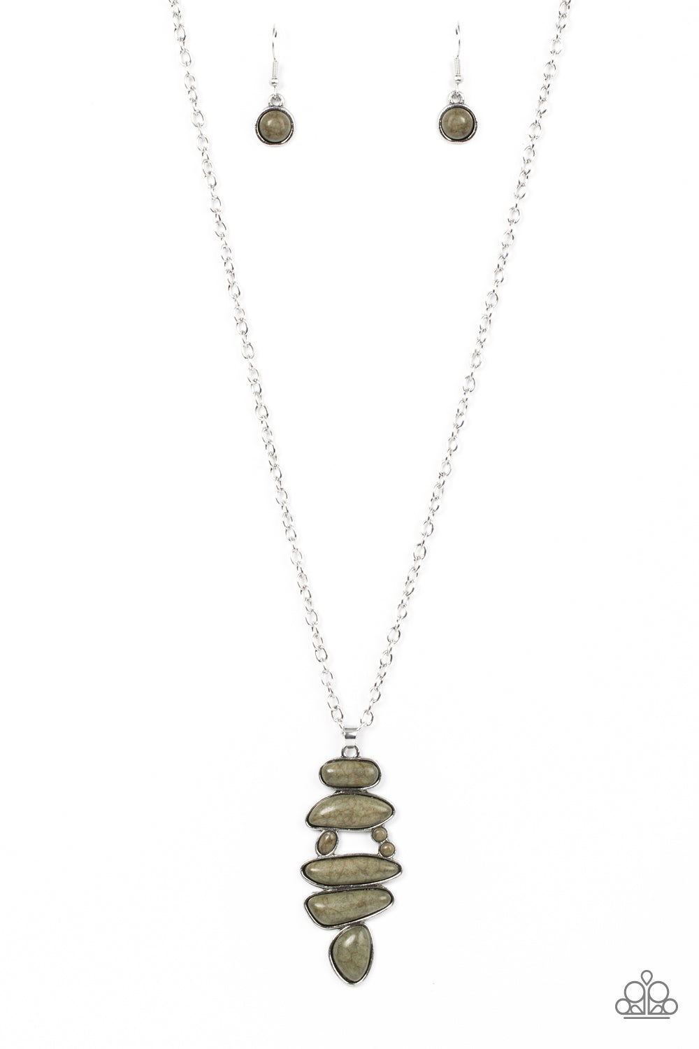 Mojave Mountaineer - green - Paparazzi necklace