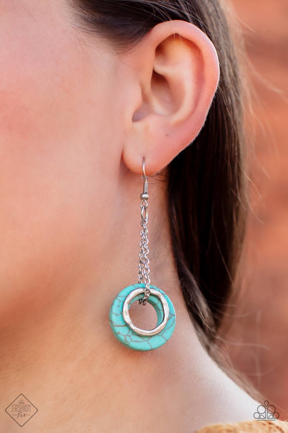 Mojave Oasis-blue-Paparazzi earrings