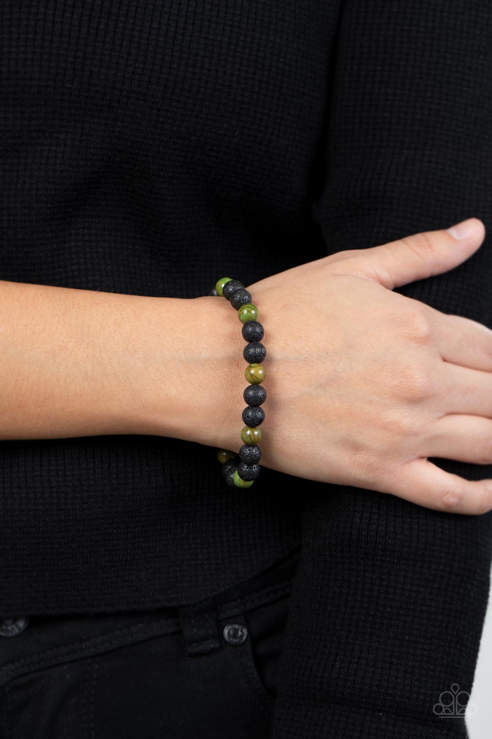 Molten Mogul - green - Paparazzi bracelet