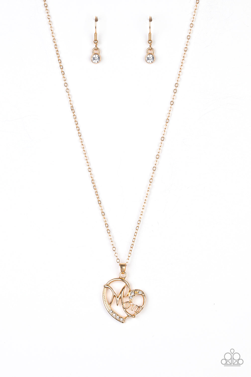 Mom Moments - gold - Paparazzi necklace