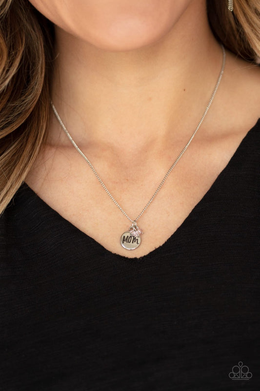 Mom Mode-pink-Paparazzi necklace