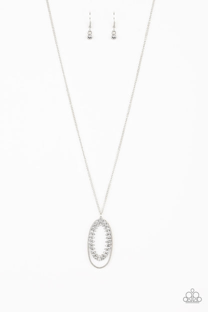 Money Mood - white - Paparazzi necklace