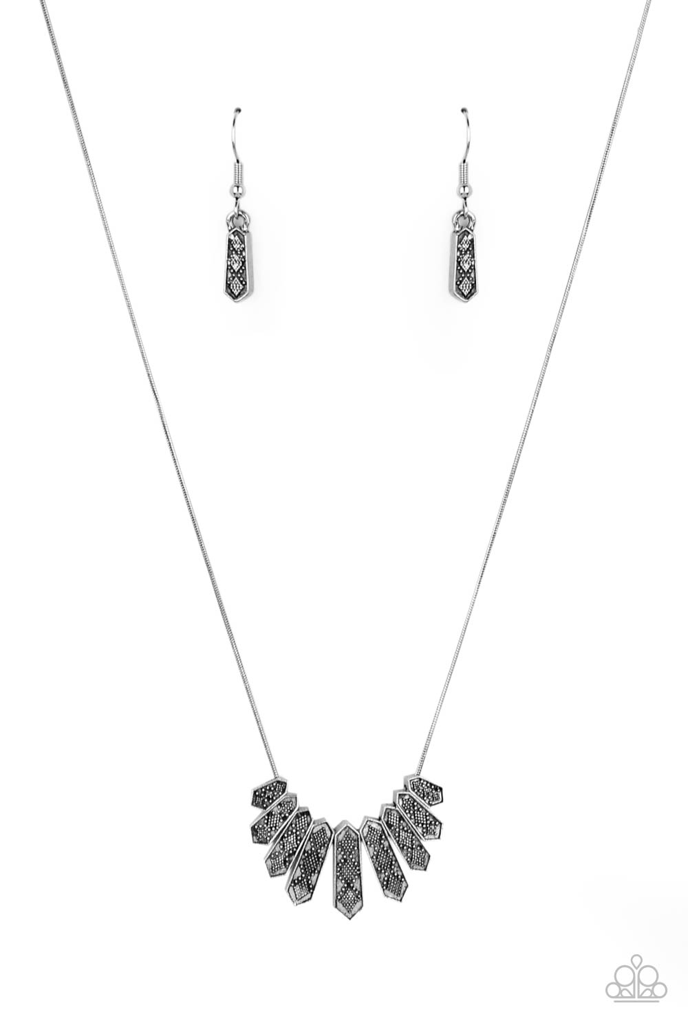 Monumental March - silver - Paparazzi necklace