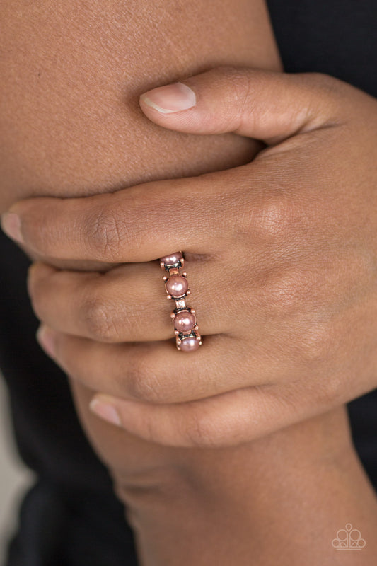 More or Priceless - copper - Paparazzi ring